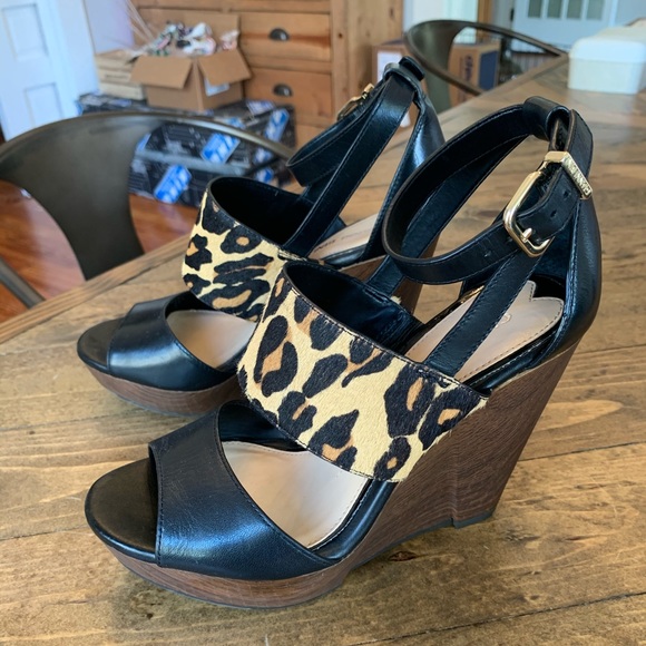 Gianni Bini Shoes - Gianni Bini Leopard Wedge